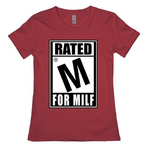 Rated M For Milf Parody Women's Cotton Tee